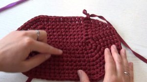 Сумка шоппер из трикотажной пряжи ! Мастер класс, как вязать