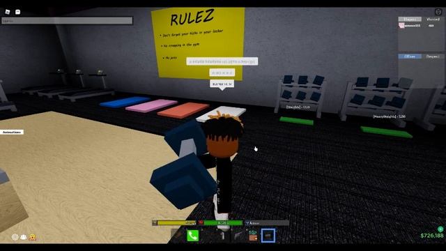 Как стать накаченым и получить сильный удар в режиме Da Hood!!! смотреть онлайн