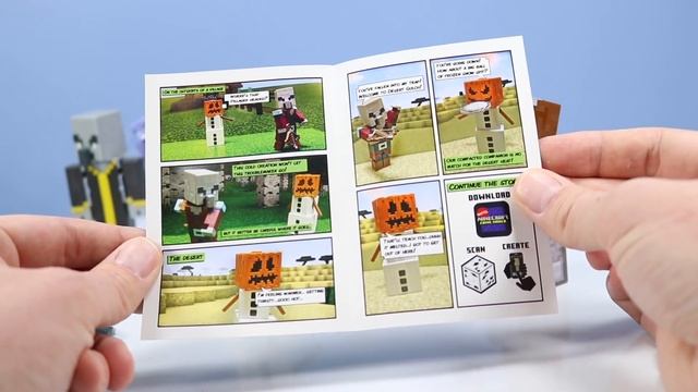 Minecraft Comic Maker Evoker! and Mystery Grass Block Box Mattel смотреть онлайн