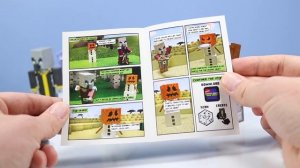 Minecraft Comic Maker Evoker! and Mystery Grass Block Box Mattel