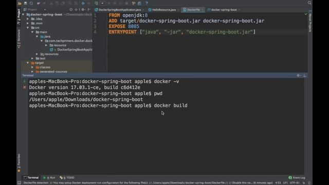 How to create Docker Image and run Java App (Spring Boot Jar) in a Docker Engine | Tech Primers смотреть онлайн