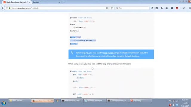 Basic Laravel 5.4 Part 3/6 Blade Template смотреть онлайн