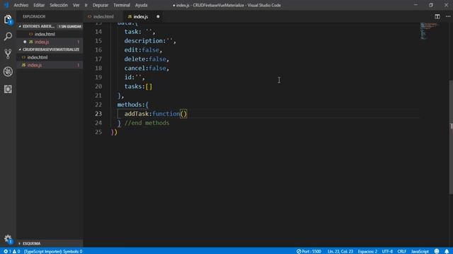 Javascript CRUD | Vue.js | Firebase | Materialize смотреть онлайн