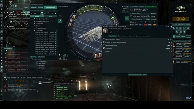 EVE Online. Правильно оснащайте корабли под задачи. Пример фита корабля Drake в пассивной танковке. смотреть онлайн