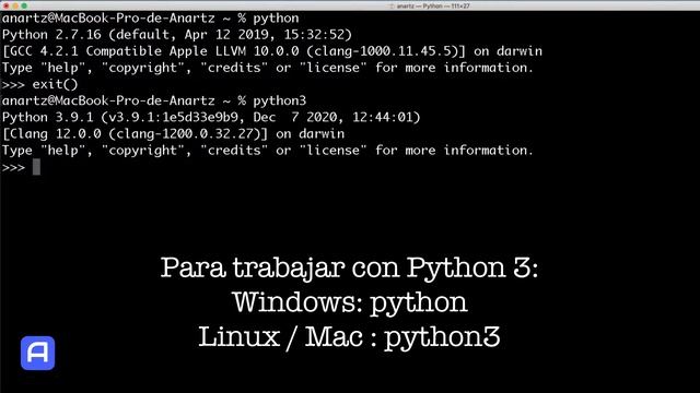 Bootcamp Python 3 - Fundamentos - Trabajando en el terminal смотреть онлайн