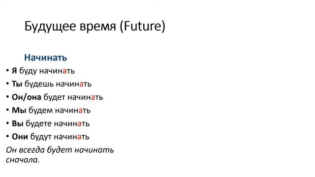 РКИ. Учим русские глаголы "начинать" и "начать" (to start, to begin) А1 смотреть онлайн