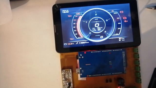 Панель приборов Venator. Запуск платы и мини тест смотреть онлайн