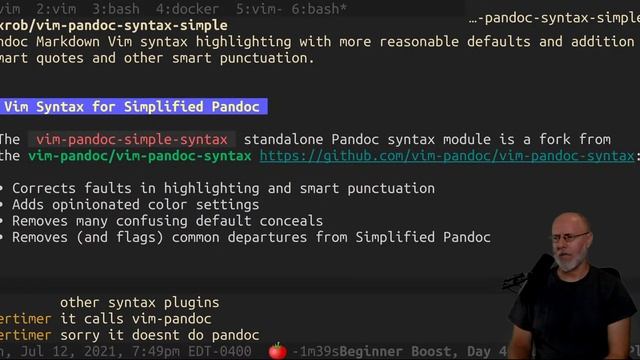 Beginner Boost, Day 40: Use Key Vim Plugins Judiciously [20210712230303] смотреть онлайн