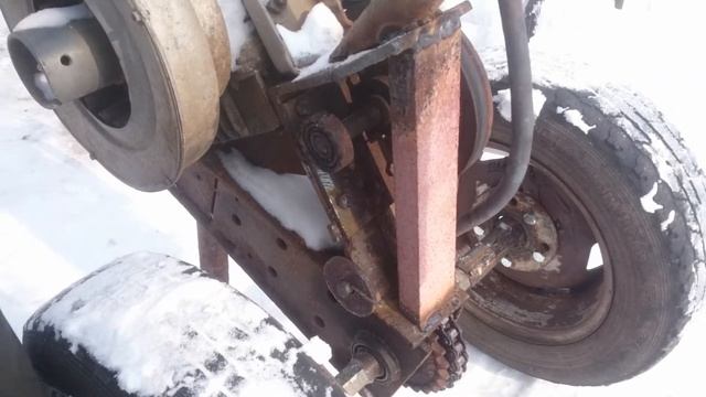 № 1 Самодельный тяжёлый мотоблок. смотреть онлайн