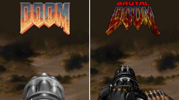 DOOM VS Brutal DOOM - Сравнение оружия