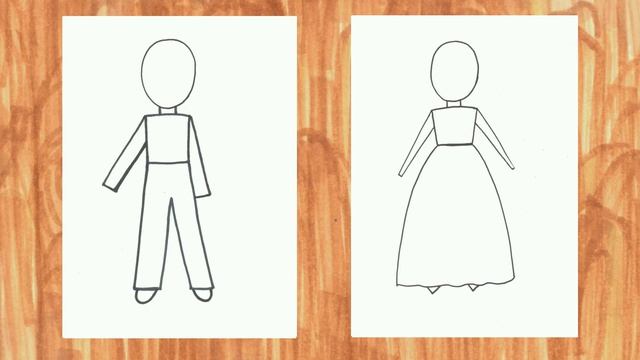 Как нарисовать девочку и мальчика? смотреть онлайн