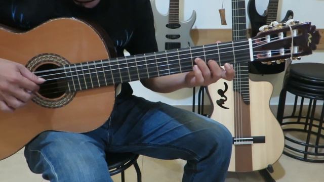 Test Guitar Classic Full Solid Manuel Rodriguez E Series смотреть онлайн
