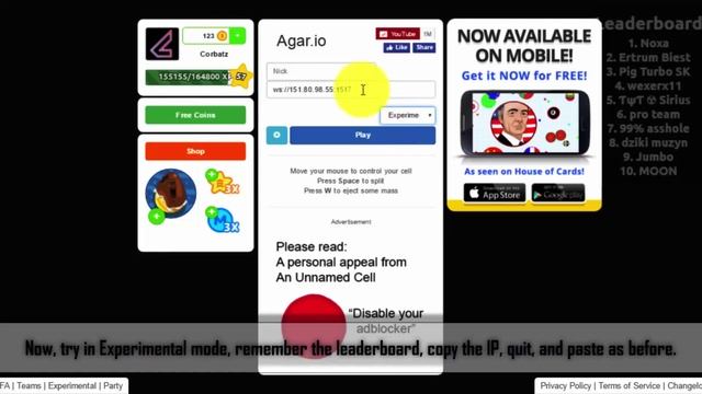 TUTO Agar.io - Get the IP #2 // Extension & Scripts methods (Agario) смотреть онлайн