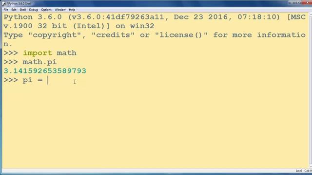 How to get and use PI constant ( π ) in Python programming language смотреть онлайн