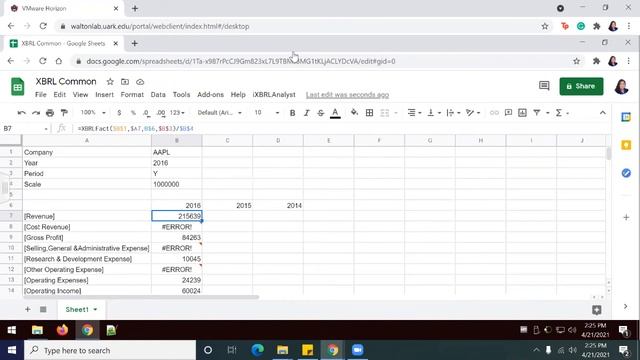 Lab 8-1 Create a Horizontal and Vertical Analysis using XBRL Data смотреть онлайн