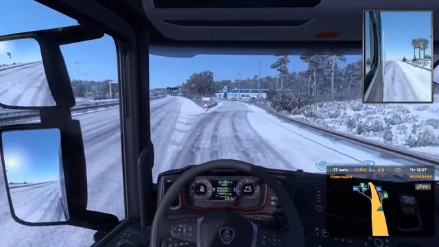Frosty Winter Weather Mod v.8.5 ETS 2. 1.41. смотреть онлайн