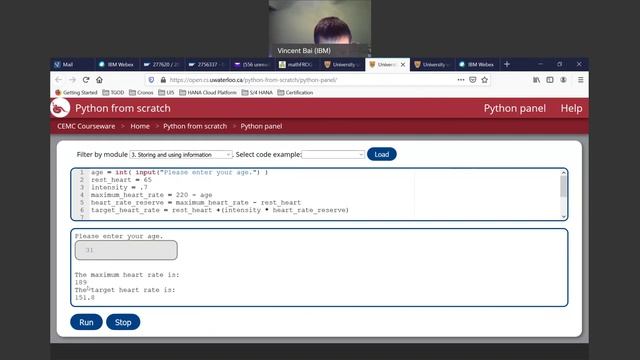 Target Heart Rate-Python смотреть онлайн