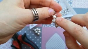 Серьги-грозди из бусин и цепочки своими руками.