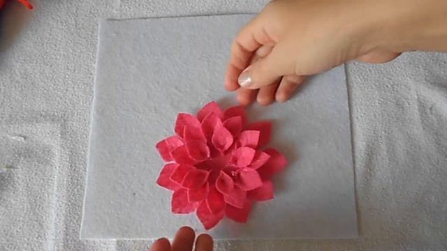Повязка для малышки с большим цветком из фетра/DIY Amazing children's bandage| Handmade смотреть онлайн