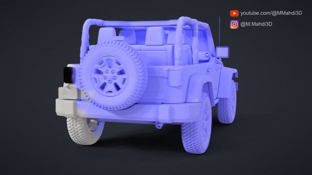 Jeep Wrangler JK | 3D Model смотреть онлайн