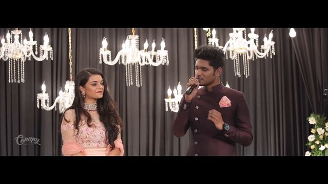 KANMANI ANBODU COVER SONG - RESHMA & SACHIN ENGAGEMENT DAY смотреть онлайн