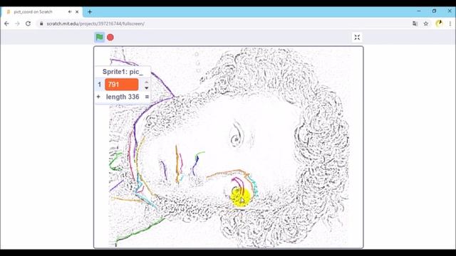 Картинка для робота. Рисуем Пушкина. смотреть онлайн