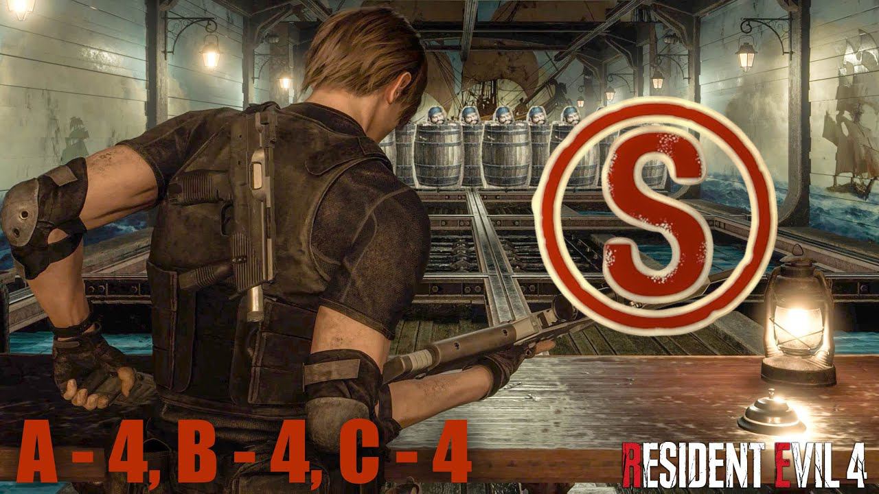 (4-A, 4-B, 4-C) Стрельбище 🌟 Как получить «РАНГ S» | Resident Evil 4 Remake «Обитель зла 4» смотреть онлайн