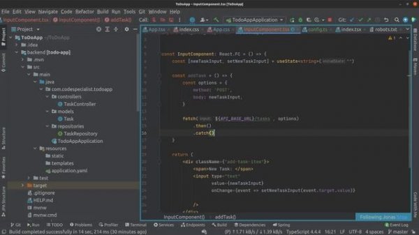 Web App Development Tutorial: React (Typescript) Spring Boot (Java) [LIVE CODING - EPISODE 1]