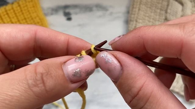 Полупатентная резинка спицами при поворотном вязании. Идеальна для кардигана. смотреть онлайн