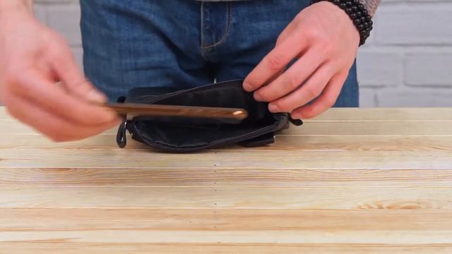 Обзор кожаной сумки SHVIGEL 11025 черного цвета смотреть онлайн