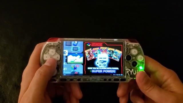 RYU! Street Fighter PSP 3000 Transparent Black and White смотреть онлайн