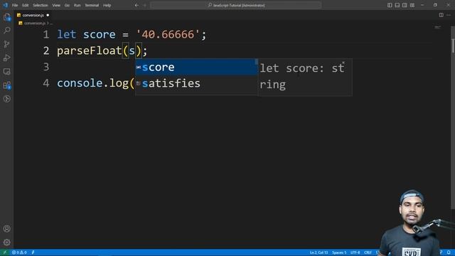 Conversion in JavaScript with parseInt() and parseFloat() or toFixed() methods смотреть онлайн