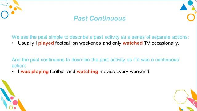 Past Tenses (past simple, past continuous and past perfect) смотреть онлайн