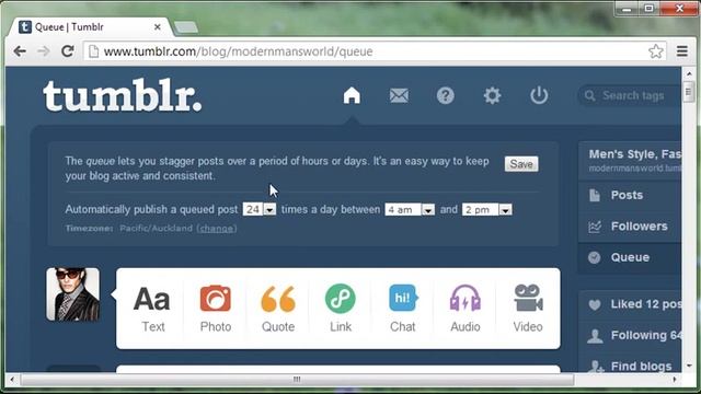 How to use the Queue in Tumblr смотреть онлайн
