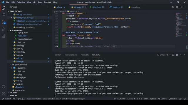 Youtube Clone In Django #17 : User Can Subscribe To Youtube Channel | CodeWithSingh смотреть онлайн