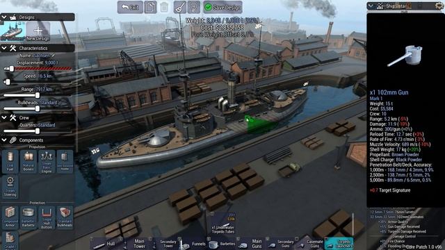 Ultimate Admiral: Dreadnoughts. Кампания 1890-года за Германию. 1# Строим стартовый флот. смотреть онлайн
