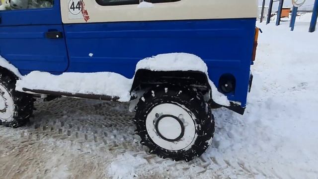 ЛуАЗ дизель 1.6 JP , на митасах в снег , в КР 1.78 . 29.01.2022 год. смотреть онлайн