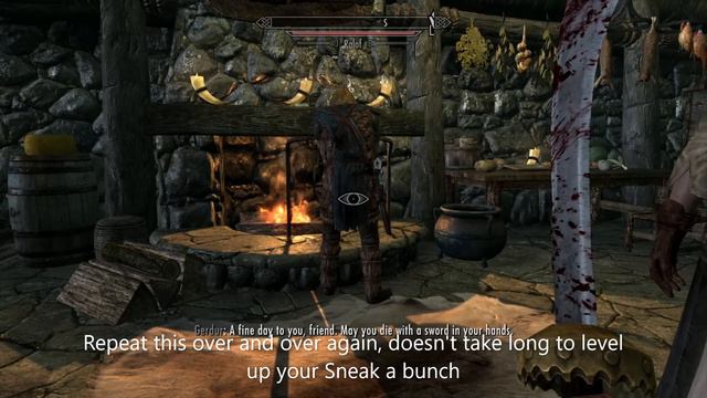 Skyrim - Easiest way to farm Sneak and XP смотреть онлайн
