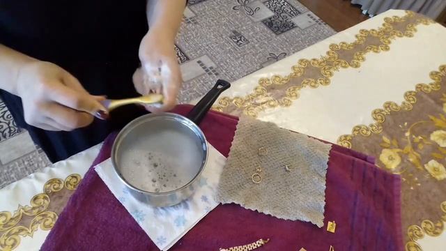 Как и чем я почистила золото и серебро. смотреть онлайн