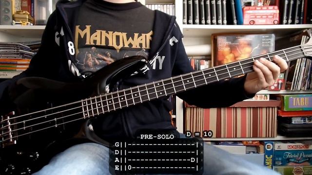 MANOWAR - Fighting the world (bass cover w/ Tabs) [SIMPLIFICATED] смотреть онлайн