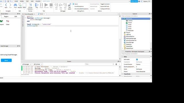 How to make a *FUNCTION* In Roblox Studio! (Easy) смотреть онлайн
