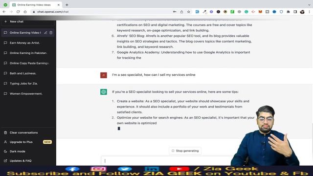Chatgpt Tutorial - A Crash Course On Chat GPT For Beginners || Make Money With chatgpt || ZiaGeek смотреть онлайн