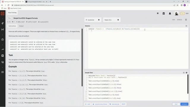 Codewars 8 kyu Simple Fun #352: Reagent Formula JavaScript смотреть онлайн
