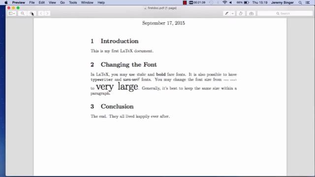 creating LaTeX documents смотреть онлайн