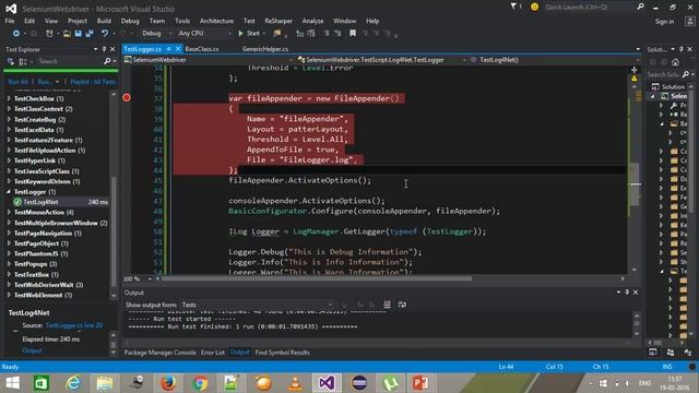 4. Log4Net || Part - 4 || FileAppender Logger || RollingFileAppender Logger. смотреть онлайн