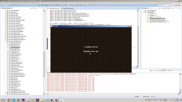 Как создать мод для MineCraft. Forge. 10 часть. Предмет в данжах. Дроп с травы. 1.5.2 смотреть онлайн