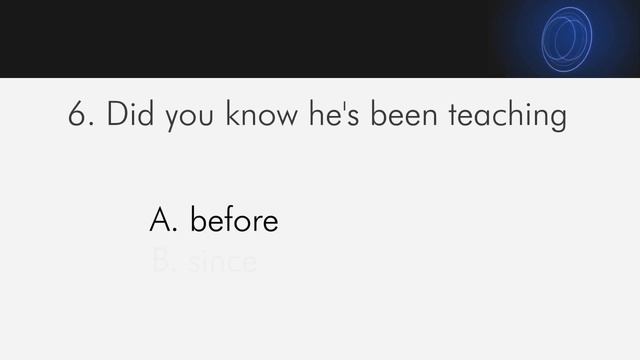 English grammar - / present perfect continuous / QUIZ смотреть онлайн