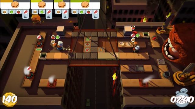 Overcooked (PS4) - The Peckening смотреть онлайн