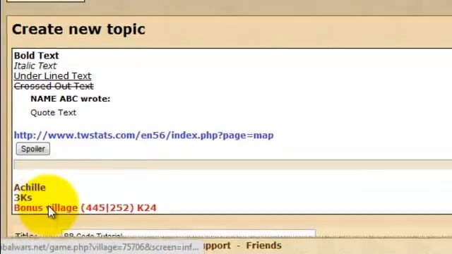 Tribalwars - BB Codes Tutorial (Eng) смотреть онлайн