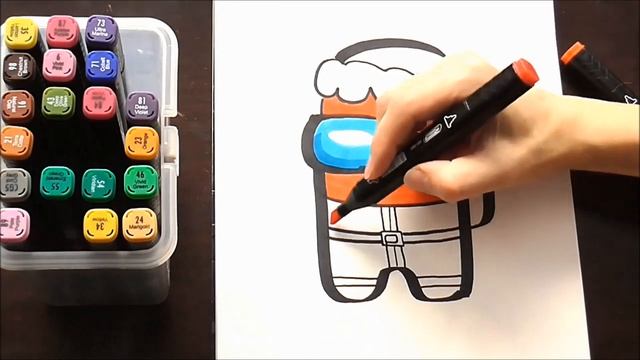 How to Draw AMONG US Santa _ Christmas #1 смотреть онлайн